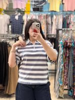 تیشرت راه راه نیم زیپ - تصویر 3